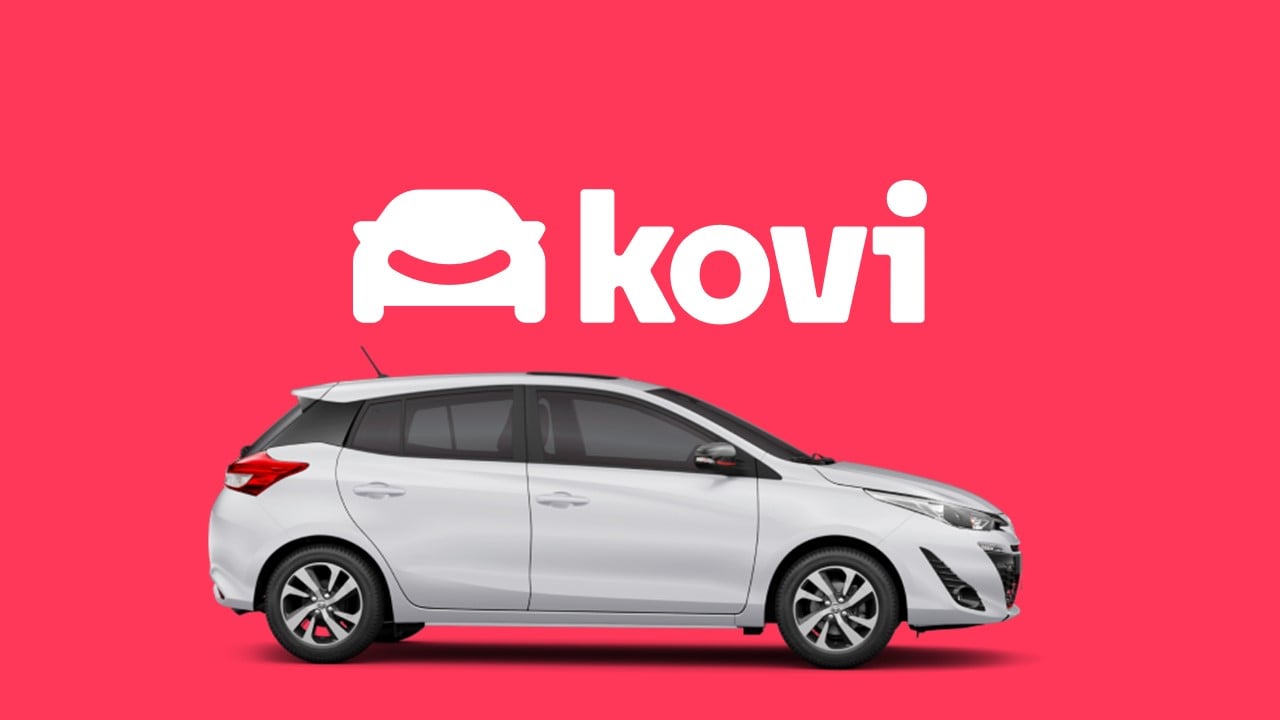 Carro e logo Kovi